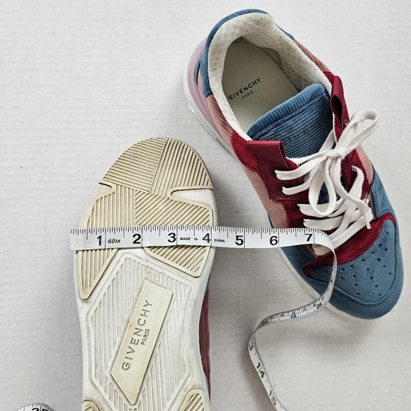 GIVENCHY WING Multicolor Cord Velvet Sneakers Size 39 - Picture 13 of 16